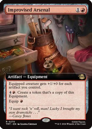 Improvised Arsenal (Extended Art) |  Foil (270) [Teenage Mutant Ninja Turtles]