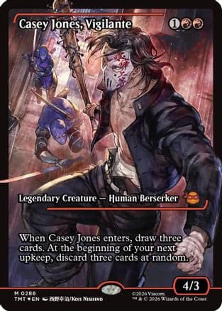 Casey Jones, Vigilante (0286) (Showcase) |  Foil (286) [Teenage Mutant Ninja Turtles]