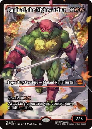 Raphael, the Nightwatcher (Showcase) |  Foil (287) [Teenage Mutant Ninja Turtles]