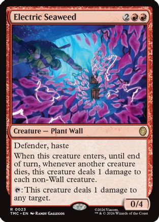 Electric Seaweed |  Foil (023) [Commander: Teenage Mutant Ninja Turtles]