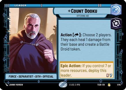 Count Dooku - Offering Aid |  (1/84)  [Twin Suns]