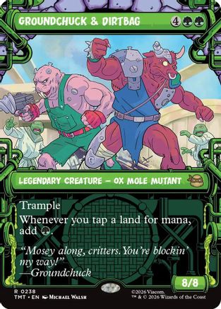 Groundchuck & Dirtbag (Showcase) |  Foil (238) [Teenage Mutant Ninja Turtles]