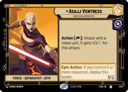 Asajj Ventress - Ambitious Apprentice |  (7/84)  [Twin Suns]