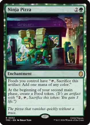 Ninja Pizza |  Foil (032) [Commander: Teenage Mutant Ninja Turtles]