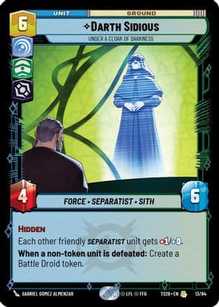 Darth Sidious - Under a Cloak of Darkness |  (13/84)  [Twin Suns]