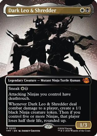 Dark Leo & Shredder (Borderless) |  (220) [Teenage Mutant Ninja Turtles]