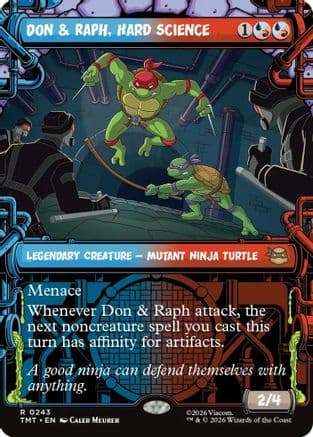 Don & Raph, Hard Science (Showcase) |  Foil (243) [Teenage Mutant Ninja Turtles]
