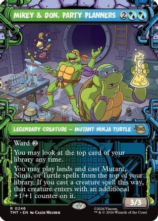 Mikey & Don, Party Planners (Showcase) |  Foil (246) [Teenage Mutant Ninja Turtles]