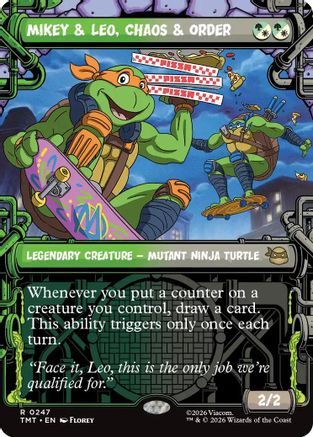 Mikey & Leo, Chaos & Order (Showcase) |  (247) [Teenage Mutant Ninja Turtles]