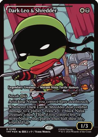 Dark Leo & Shredder (Showcase) |  Foil (289) [Teenage Mutant Ninja Turtles]
