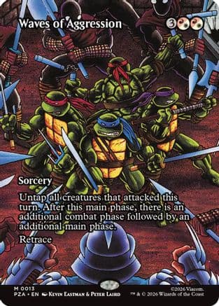 Waves of Aggression (Borderless) |  (013) [Teenage Mutant Ninja Turtles Eternal-Legal]