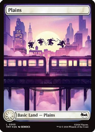 Plains (0305) (Surge Foil) |  Foil (305) [Teenage Mutant Ninja Turtles]