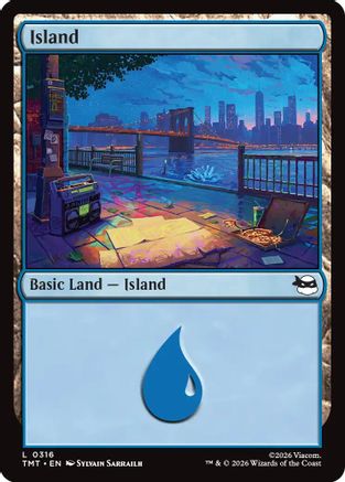 Island (0316) |  Foil (316) [Teenage Mutant Ninja Turtles]