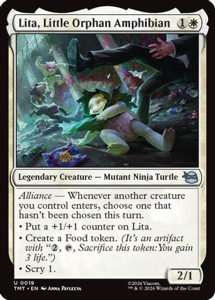 Lita, Little Orphan Amphibian |  Foil (019) [Teenage Mutant Ninja Turtles]