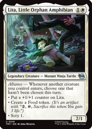 Lita, Little Orphan Amphibian |  Foil (019) [Teenage Mutant Ninja Turtles]