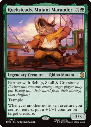 Rocksteady, Mutant Marauder |  Foil (033) [Commander: Teenage Mutant Ninja Turtles]