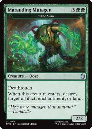 Marauding Mutagen - Acidic Slime |  Foil (048) [Commander: Teenage Mutant Ninja Turtles]