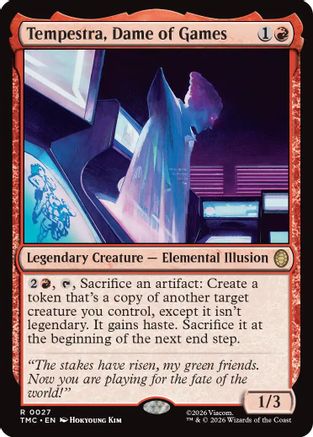 Tempestra, Dame of Games |  Foil (027) [Commander: Teenage Mutant Ninja Turtles]