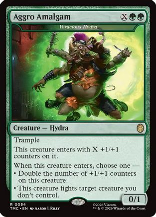 Aggro Amalgam - Voracious Hydra |  (054) [Commander: Teenage Mutant Ninja Turtles]