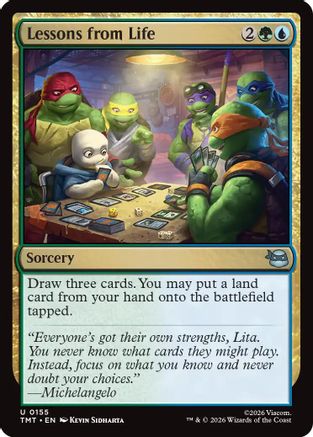 Lessons from Life |  Foil (155) [Teenage Mutant Ninja Turtles]