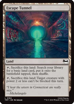 Escape Tunnel |  Foil (184) [Teenage Mutant Ninja Turtles]