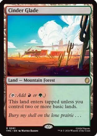 Cinder Glade |  Foil (061) [Commander: Teenage Mutant Ninja Turtles]