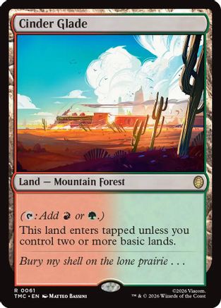 Cinder Glade |  Foil (061) [Commander: Teenage Mutant Ninja Turtles]
