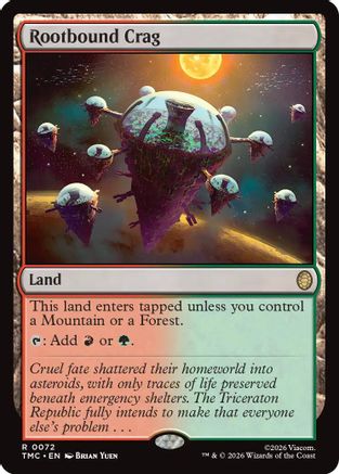 Rootbound Crag |  Foil (072) [Commander: Teenage Mutant Ninja Turtles]