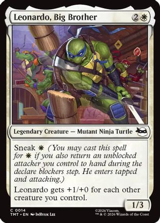 Leonardo, Big Brother |  Foil (014) [Teenage Mutant Ninja Turtles]