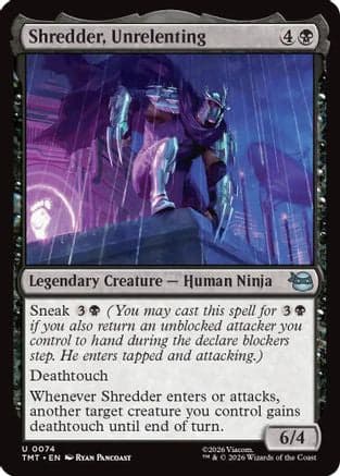 Shredder, Unrelenting |  Foil (074) [Teenage Mutant Ninja Turtles]