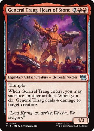 General Traag, Heart of Stone |  Foil (090) [Teenage Mutant Ninja Turtles]