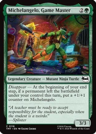 Michelangelo, Game Master |  Foil (118) [Teenage Mutant Ninja Turtles]