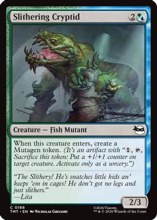 Slithering Cryptid |  Foil (168) [Teenage Mutant Ninja Turtles]