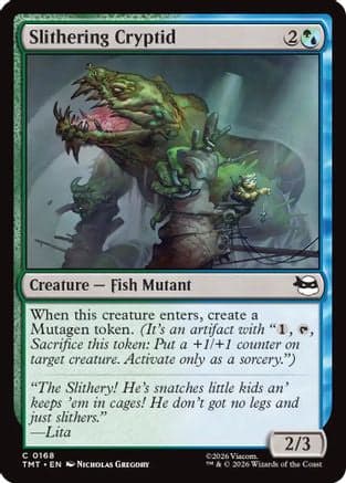 Slithering Cryptid |  Foil (168) [Teenage Mutant Ninja Turtles]