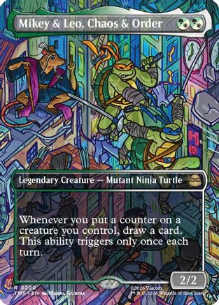 Mikey & Leo, Chaos & Order (Borderless) |  (200) [Teenage Mutant Ninja Turtles]