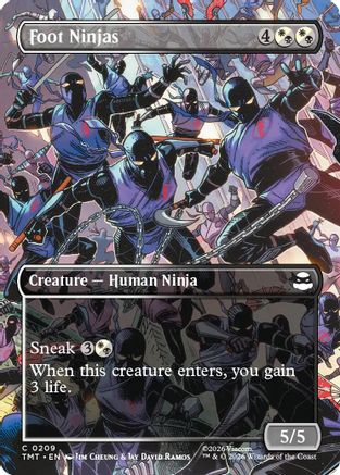 Foot Ninjas (Borderless) |  Foil (209) [Teenage Mutant Ninja Turtles]