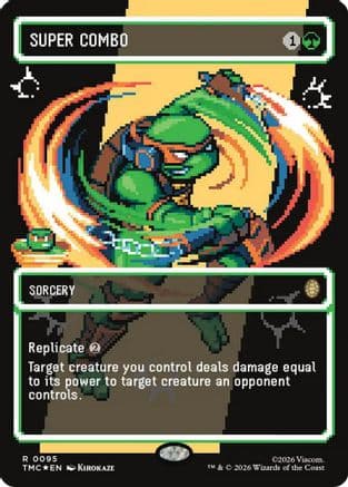 Super Combo (Borderless) (Surge Foil) |  Foil (095) [Commander: Teenage Mutant Ninja Turtles]