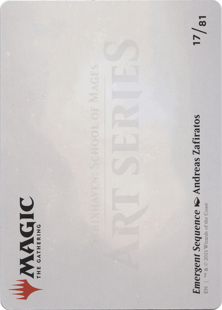 Emergent Sequence // Emergent Sequence (ASTX-017) - Strixhaven Art Series (Borderless)