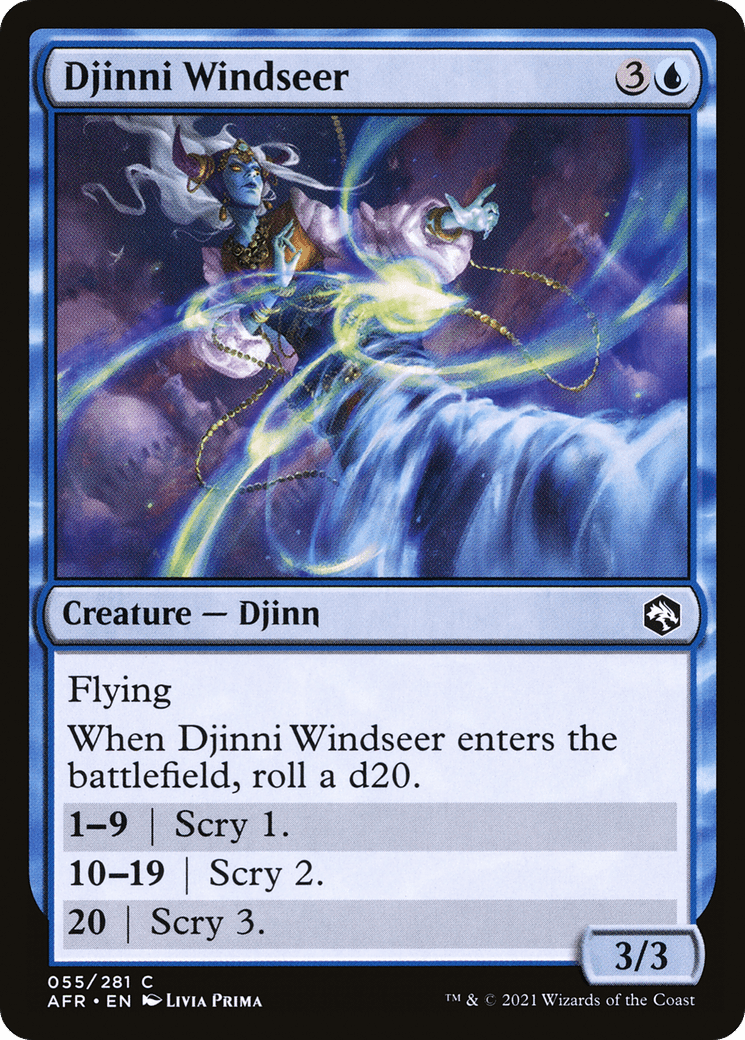 Djinni Windseer [Dungeons & Dragons: Adventures in the Forgotten Realms] Foil