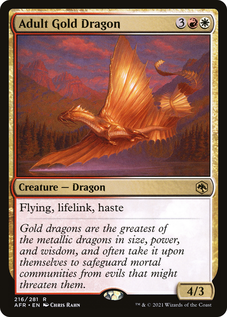 Adult Gold Dragon [Dungeons & Dragons: Adventures in the Forgotten Realms] Foil