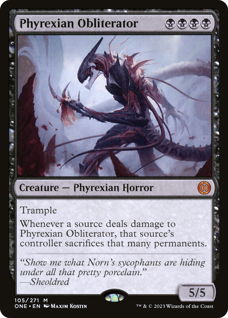 Phyrexian Obliterator [Phyrexia: All Will Be One] Foil