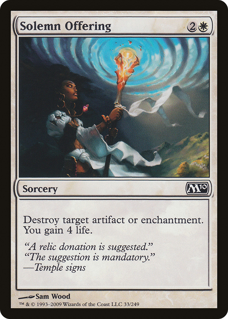 Solemn Offering [Magic 2010] Foil