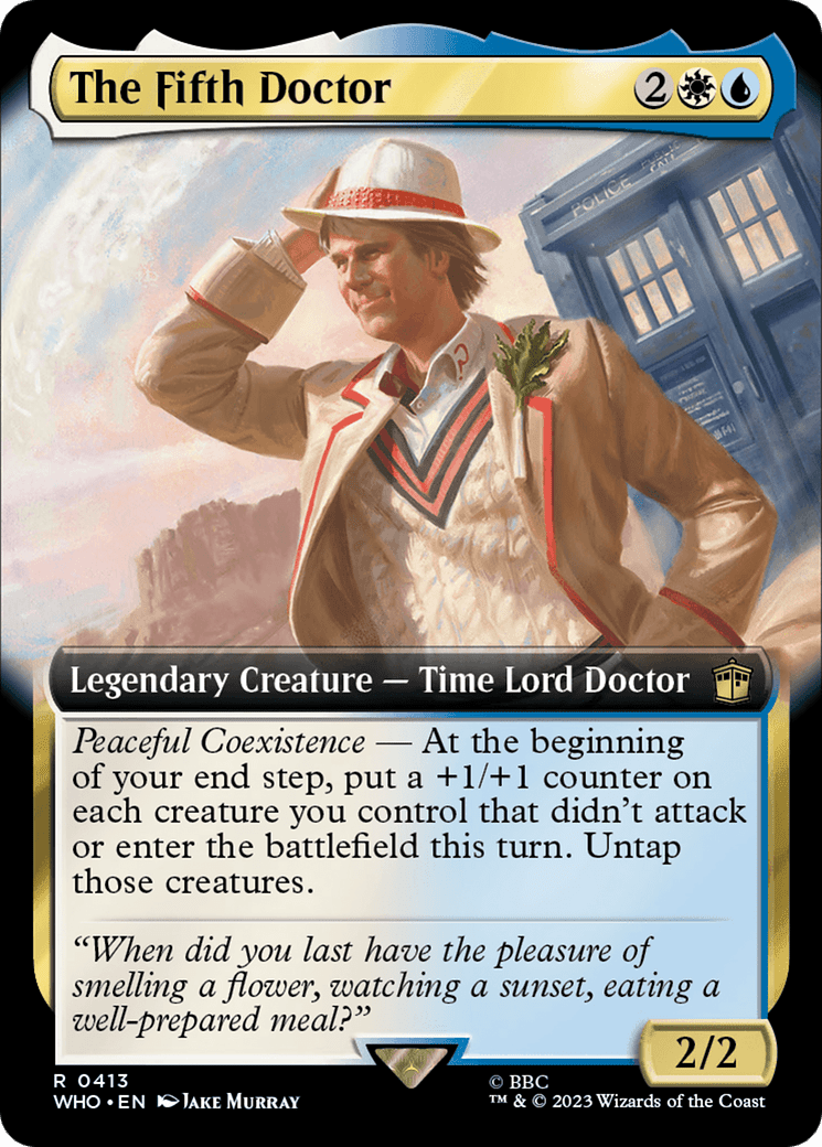 The Fifth Doctor (Extended Art) [Doctor Who] Foil