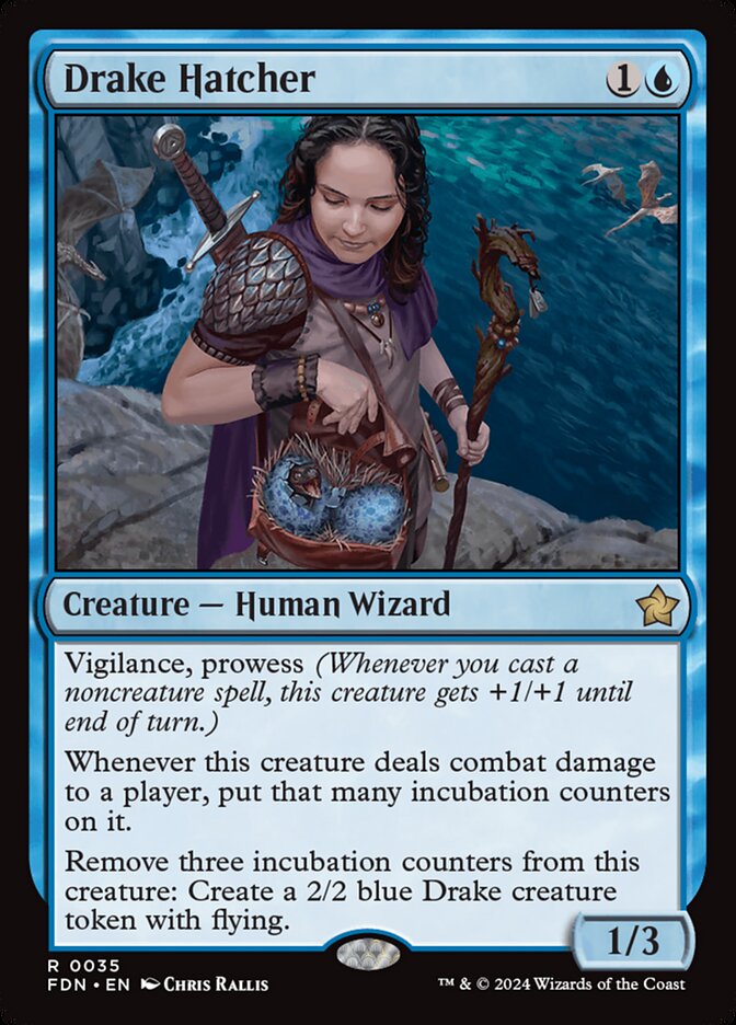 Drake Hatcher 35/291 (Foundations)  - Foil