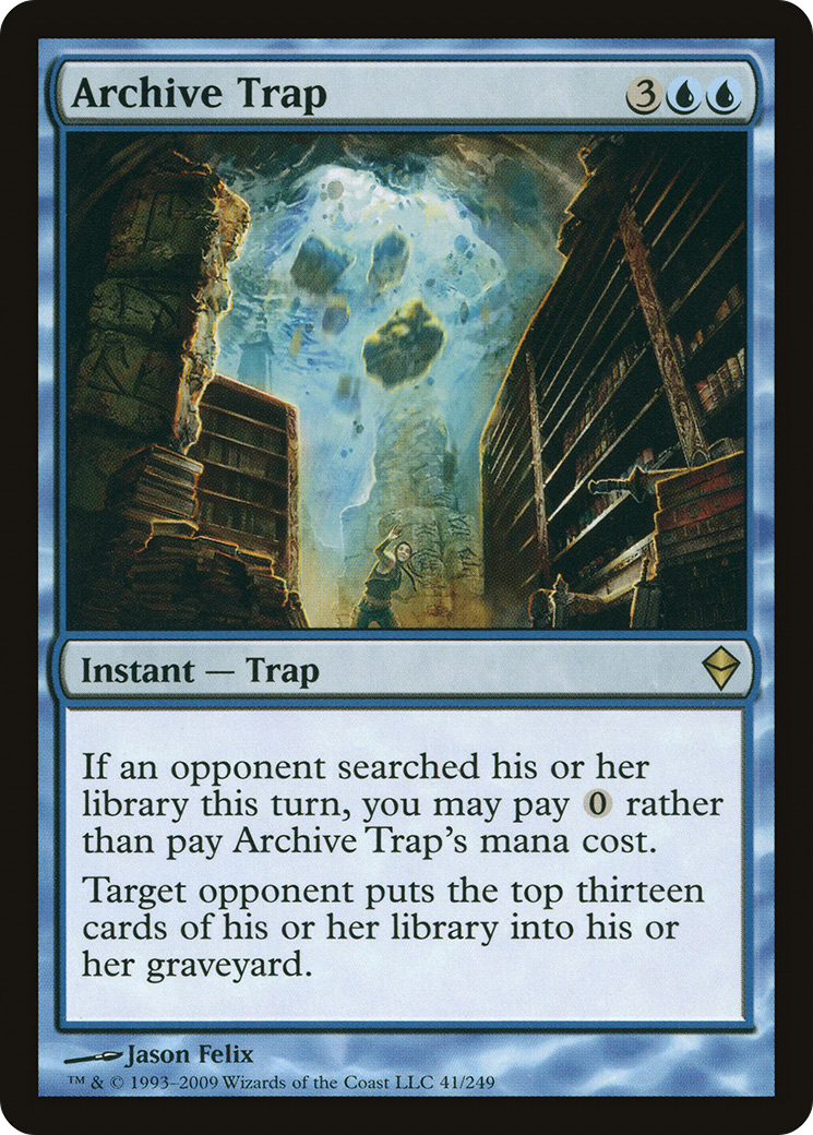 Archive Trap [Zendikar] Foil