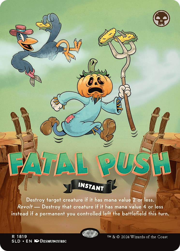 Fatal Push (1819) [Secret Lair Drop]  (Borderless) Foil