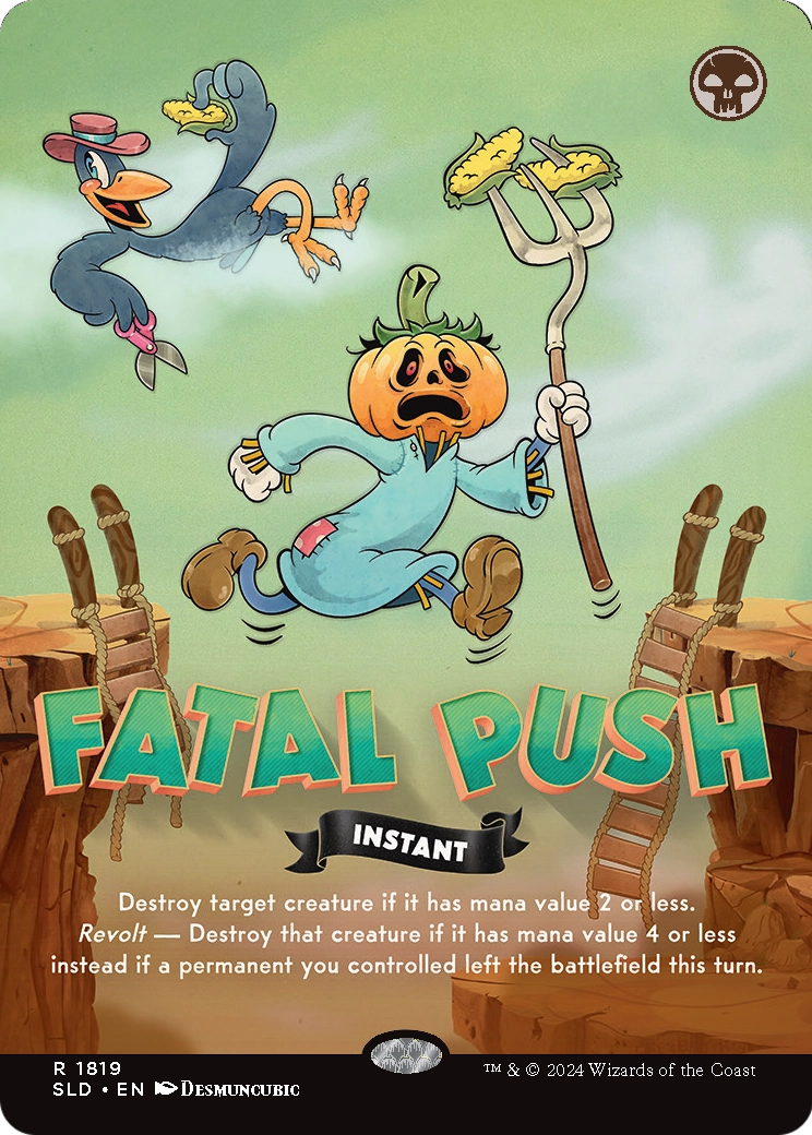 Fatal Push (1819) [Secret Lair Drop]  (Borderless) Foil