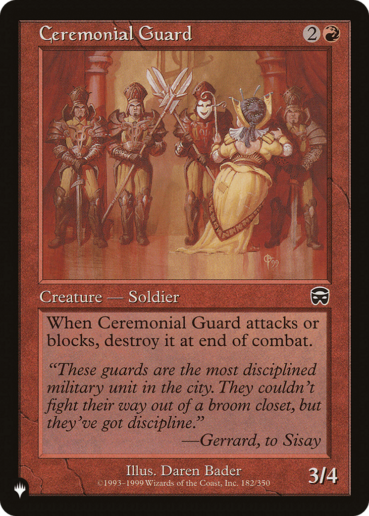 Ceremonial Guard |  (MMQ-182) [The List]