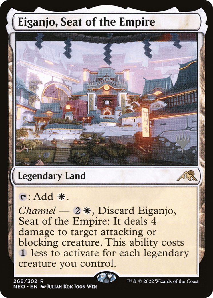 Eiganjo, Seat of the Empire (Promo Pack) [Kamigawa: Neon Dynasty Promos] Foil