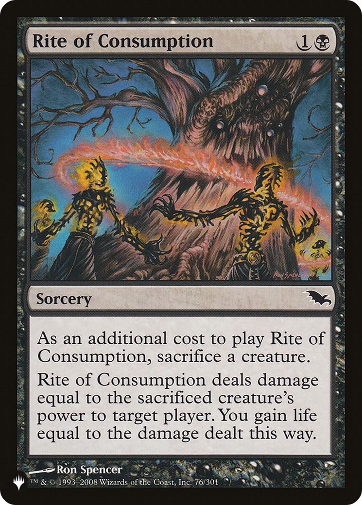Rite of Consumption |  (SHM-76) [The List]